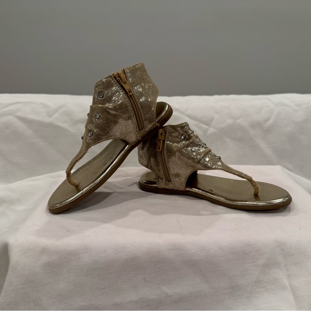 Place Gold Kids Sandals